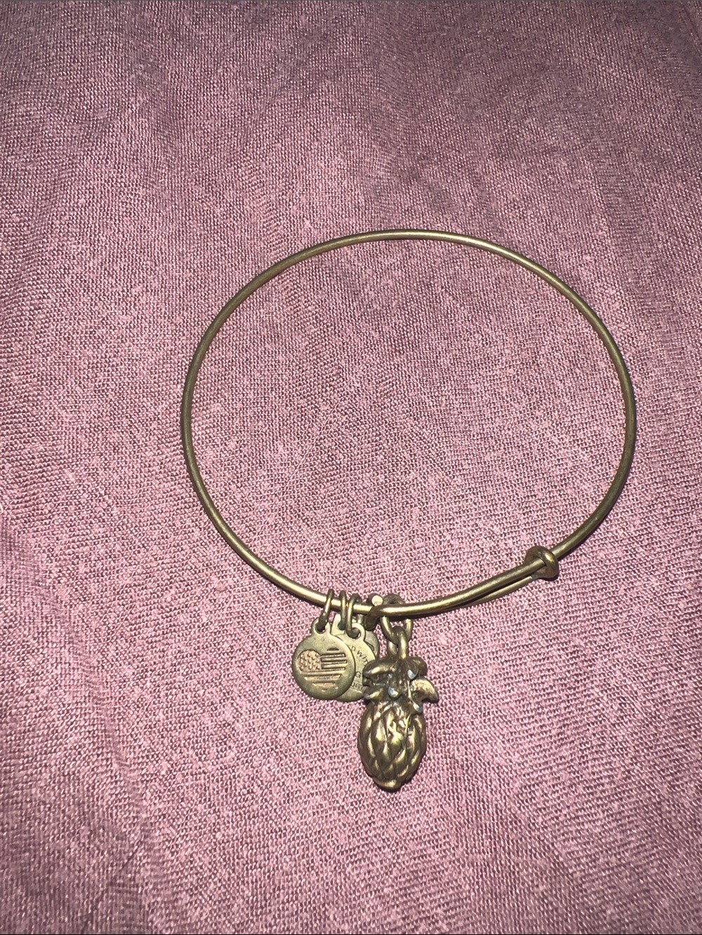 Pineapple Alex and Ani bracelet